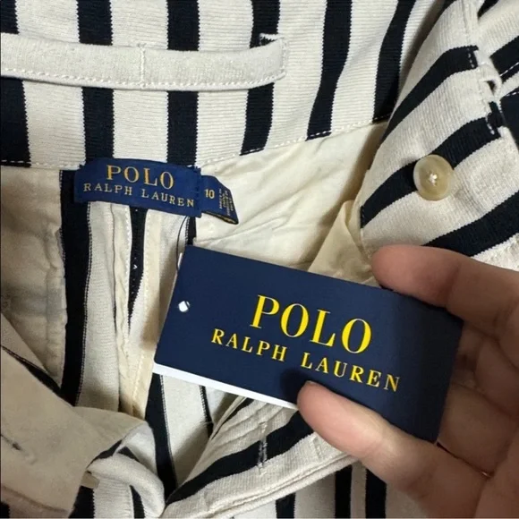 NWT Polo Ralph Lauren Striped Women's
Pants size 10 black & white - Picture 10 of 10